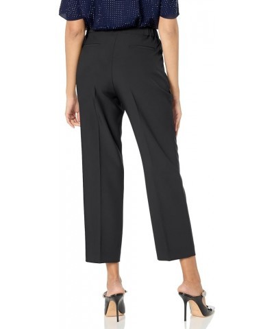 Women's Petite 2 Button Wasit Seam Jacket & Elastic Back Pant Black $43.14 Suits