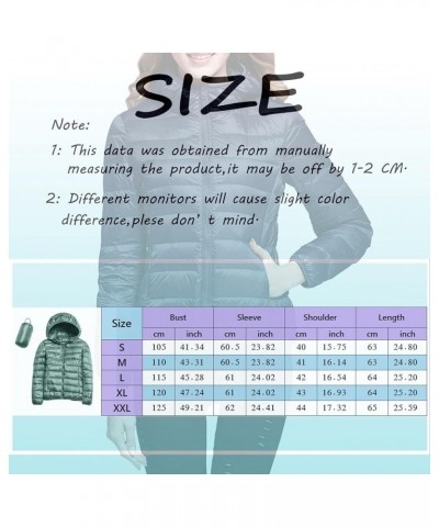 Womens Packable Puffer Jacket Winter Warm Lightweight Down Jacket Slim Fit Hooded Jacket Short Duck Bubble Coat with Hood A-w...