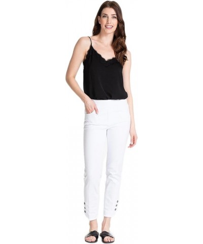 Women's Pull on Print Plus Size Ankle Pant White $12.64 Leggings