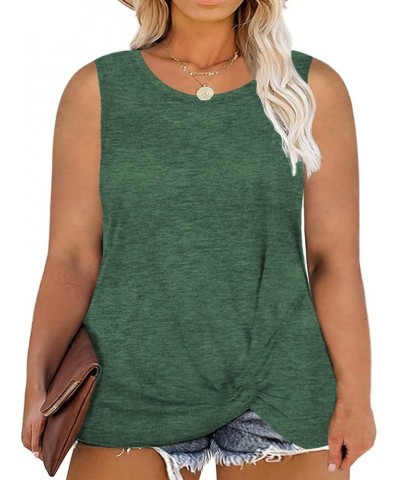 Womens Plus Size Tops Short Sleeve Summer T Shirts Casual Tunics XL-4XL 44_green $12.00 Shirts