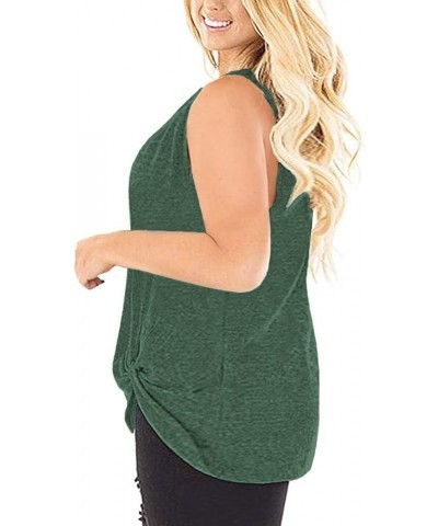 Womens Plus Size Tops Short Sleeve Summer T Shirts Casual Tunics XL-4XL 44_green $12.00 Shirts