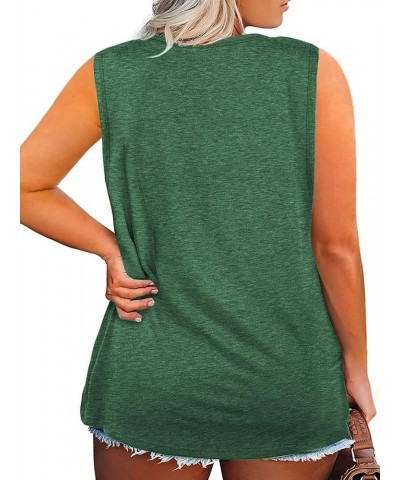 Womens Plus Size Tops Short Sleeve Summer T Shirts Casual Tunics XL-4XL 44_green $12.00 Shirts