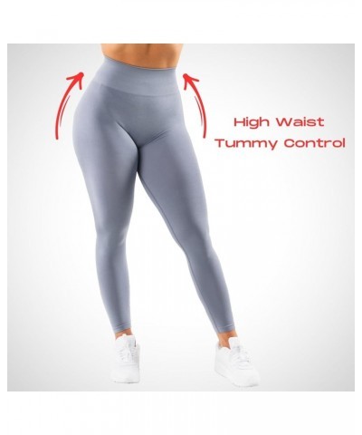 Gym Leggings for Women Squat Proof Workout Leggings Butt Lifting Scrunch Gym Booty Seamless 4 Way Stretch Yoga Pants Still Wa...