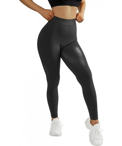 V Back Scrunch Leggings for Women Butt Lifting High Waisted Workout Yoga Pants 018-black $14.39 Activewear