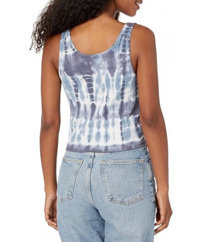 Women's Waffle Boy Tank Blue Tye Dye $10.92 Tanks