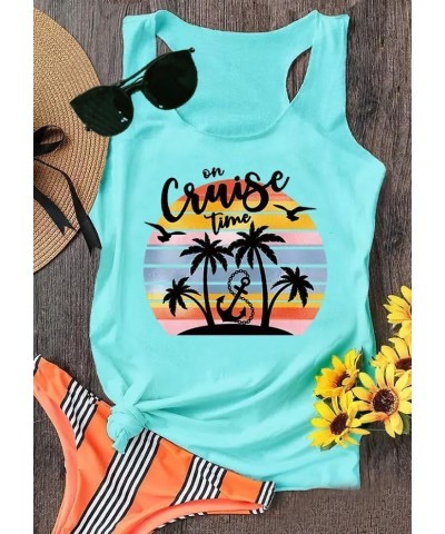 Sun Sand and in My Hand Tank Tops Womens Hawaii Summer Beach Graphic Sleeveless T Shirt Cute Country Vacation Tank Cami Cruis...