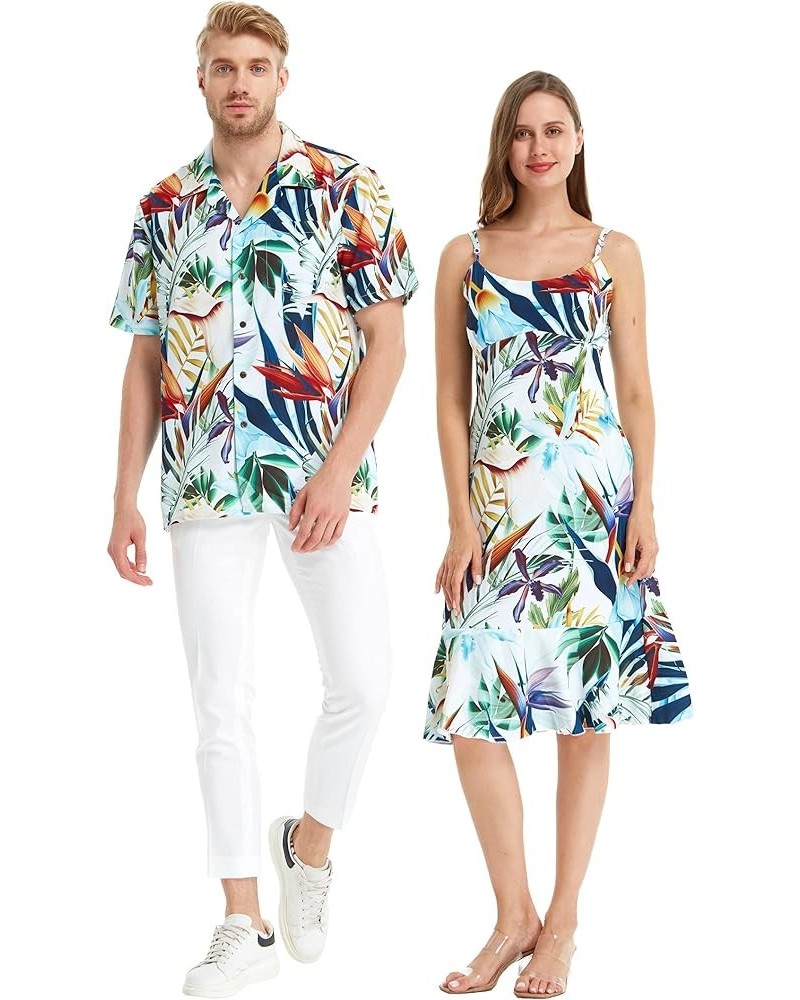 Matchable Couple Hawaiian Luau Shirt or Mermaid Ruffle Dress in Lost in Paradise Men Men Lost in Paradise $26.95 Dresses