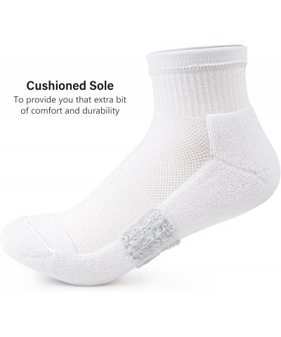 Ankle Socks Womens Athletic Thick Cushioned Running Hiking Low Cut 5-Pairs White $9.84 Activewear