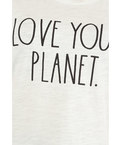 Graphic Tees for Women, Crewneck Cotton Polyester Short Sleeve T-Shirt, Summer Tops for Women "Love Your Planet" Green $14.15...