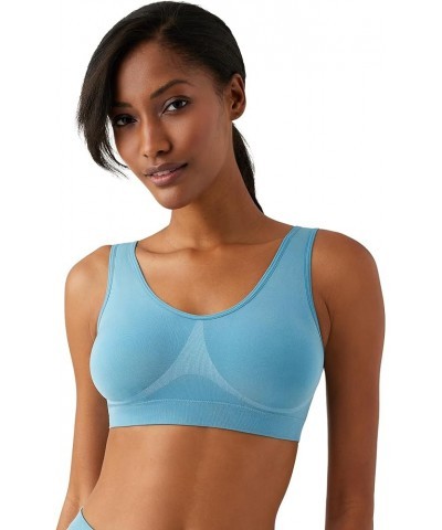 Women's B-Smooth Wide Strap Bralette Blue $10.66 Lingerie