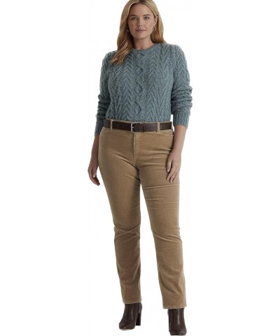 Lauren Ralph Mid-Rise Corduroy Stretch Pant 20W Truffle $36.96 Pants