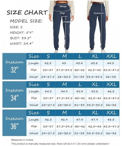 32"/34"/36" Inseam Womens Tall Sweatpants Fleece Lined Long Joggers Workout Pants with Pockets 36" Inseam (Extra Tall) Black ...