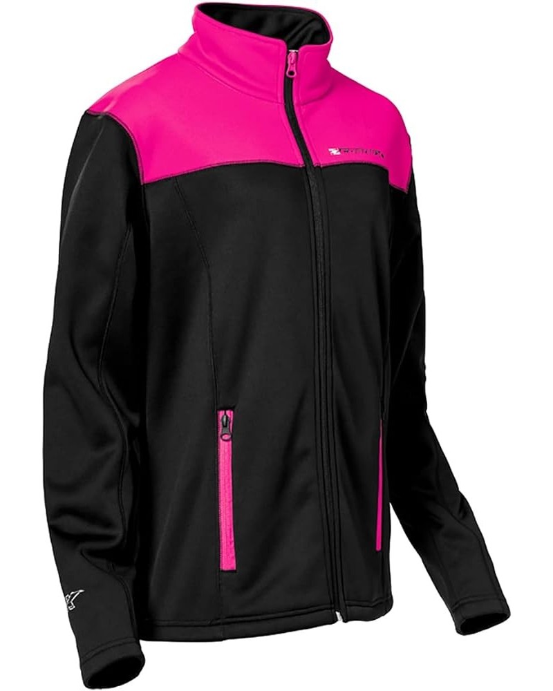 Women's Fusion Mid-Layer Jacket in Heather Gray/Black Pink Glo/Black $36.99 Jackets