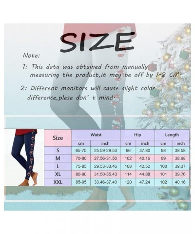 Yoga Ugly Christmas Print Leggings for Women Sequins Red Wine Glasses Long Tights for Party Cosplay Costume Clubwear Z17-yell...