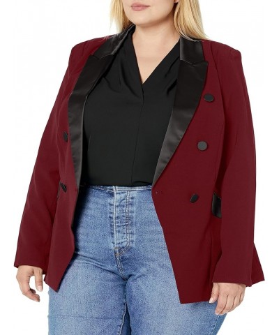 Women's City Chic Plus Size JKT Tuxe Luxe Claret $16.37 Jackets