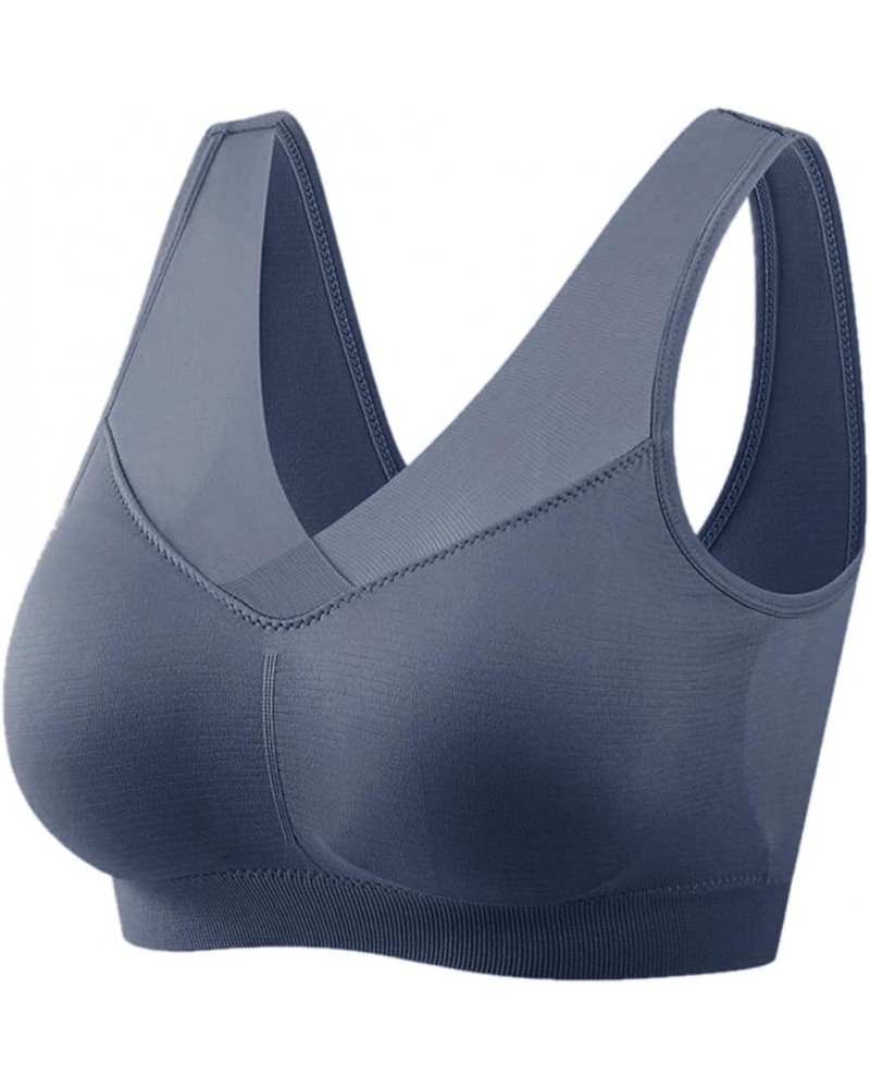 Sports Bras for Women Full Coverage Plus Size No Underwire T-Shirt Bra Lightly Lined Beauty Back Smoothing Comfort Underwear ...