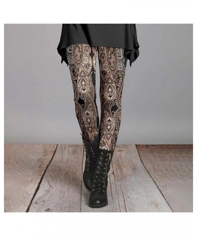 Print Leggings for Women Spring Vintage High Waisted Cotton Tights Patterned Workout Soft Stretchy Holiday Leggings F_d $8.66...