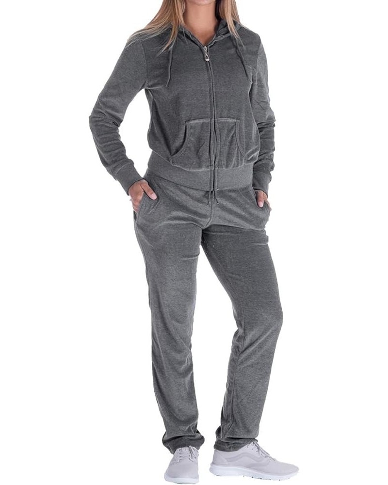 Track Suits for Women Set Sweatsuits 2 Piece Tracksuit Dk.grey $20.25 Activewear