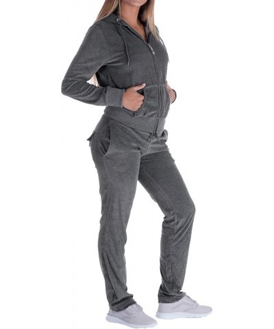 Track Suits for Women Set Sweatsuits 2 Piece Tracksuit Dk.grey $20.25 Activewear