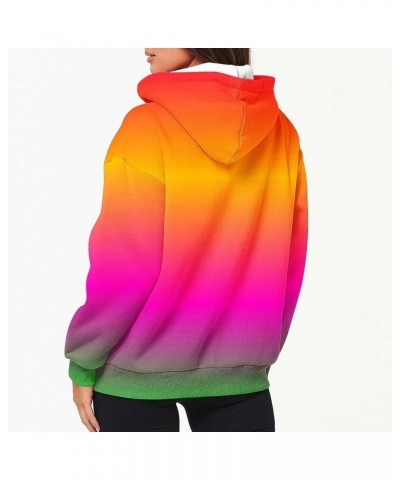 Ombre Tie Dye Hoodies for Women 2023 Trendy Gradient Color Y2K Jacket Zip Up Long Sleeve Plus Size Sweatshirt Drawstring Coat...