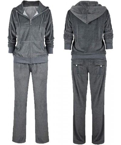 Track Suits for Women Set Sweatsuits 2 Piece Tracksuit Dk.grey $20.25 Activewear