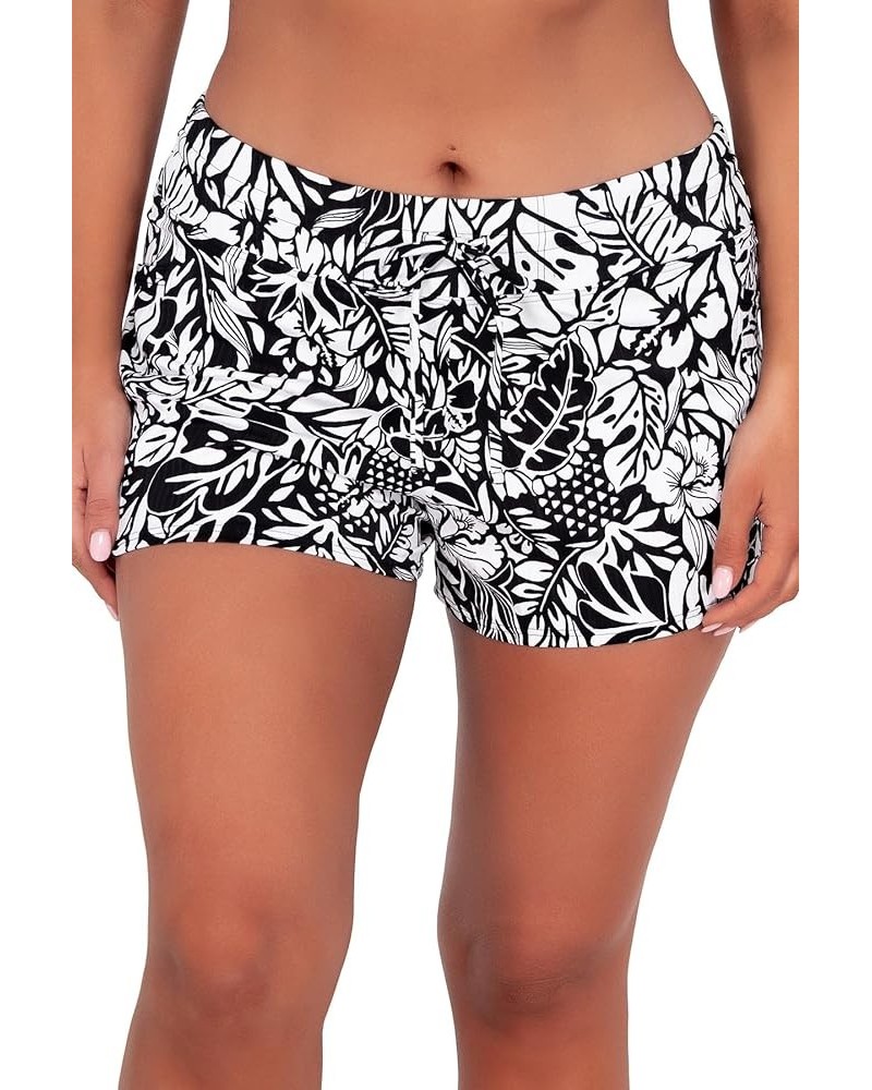 Laguna Swim Short Women's Swimsuit Bottom Caribbean Seagrass Texture $37.38 Swimsuits