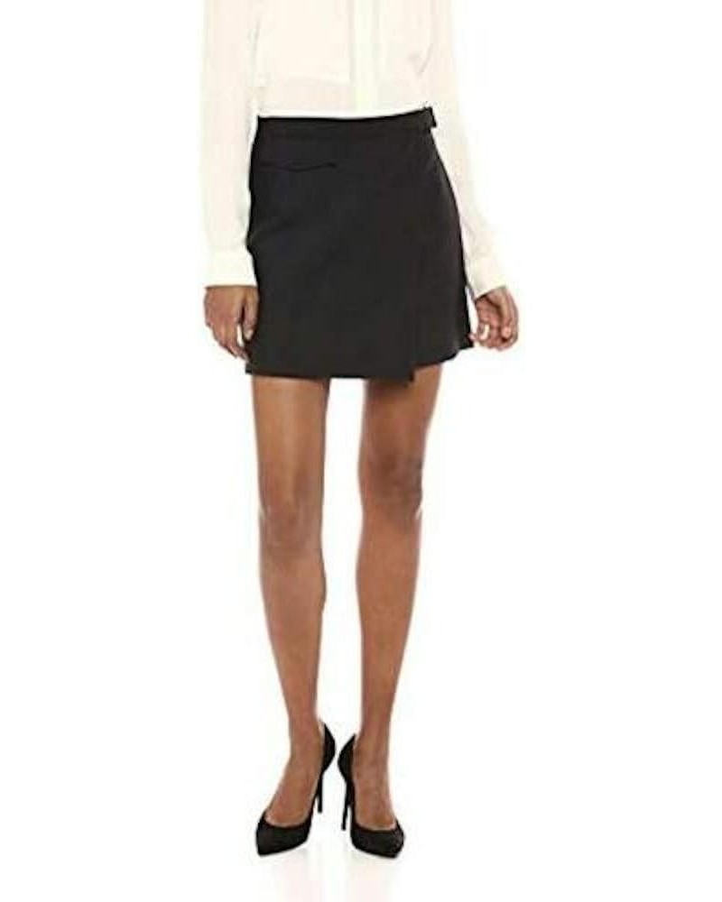 Women's Snap Mini Skirt Black $72.38 Skirts