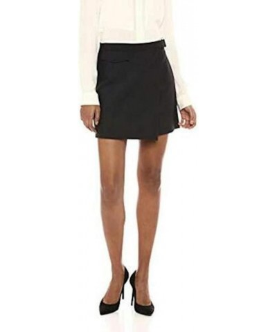 Women's Snap Mini Skirt Black $72.38 Skirts