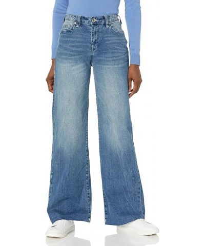 Women's Misses Leila High Rise Wide Leg Jean Ghost Wave Wash $32.70 Jeans