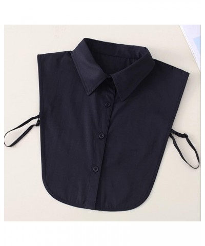 Half Shirt Blouse Fake Collar Detachable Dickey Collar Faux False Collar 28(black,white) $12.17 Blouses