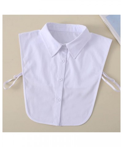 Half Shirt Blouse Fake Collar Detachable Dickey Collar Faux False Collar 28(black,white) $12.17 Blouses