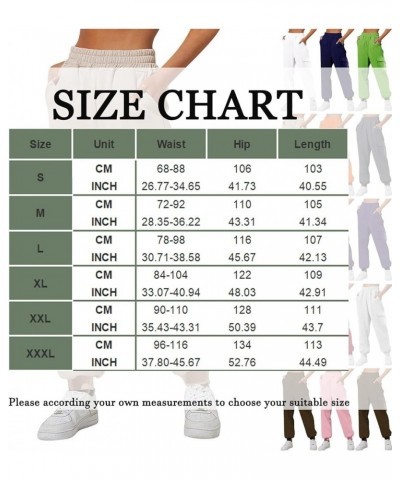 Sweatpants Women Baggy Solid Color Drawstring Womens Pants Fall 2023 Sweat Pants Straight Leg Trousers 3-orange $7.53 Pants