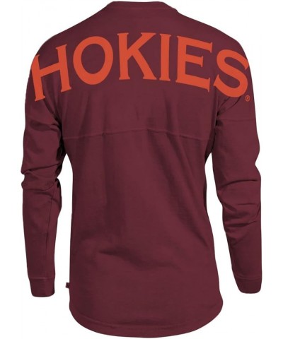 All NCAA Women's Spirit Wear Jersey T-Shirts Virginia Tech Hokies 025 - Cardinal Red $26.99 T-Shirts