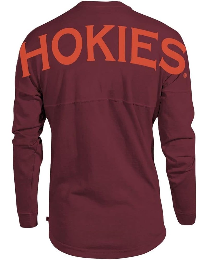 All NCAA Women's Spirit Wear Jersey T-Shirts Virginia Tech Hokies 025 - Cardinal Red $26.99 T-Shirts