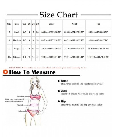 Two Piece Swimsuit for Women High Waisted Tummy Control Bathing Suit Full Coverage Front Cross Push Up Sexy Bikini Sets B5_wh...