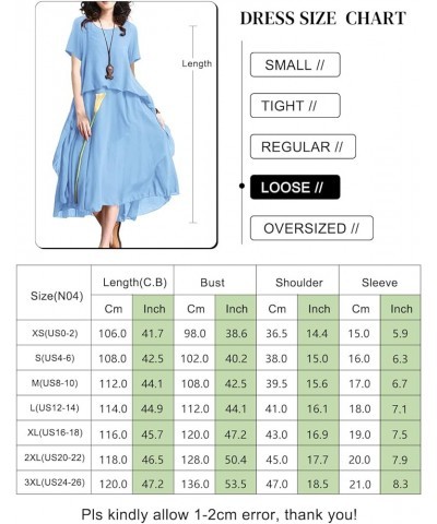 Dresses for Women 2023 Casual Summer Short Sleeve Midi Dress with Side Ruffled Hem N04 Black $25.91 Dresses