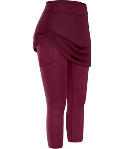 Womens Fitness Clothing Yoga Sports Workout Women's Pants Running Athletic Pants Workout Leggings Thermal Velvet A-wine $7.57...