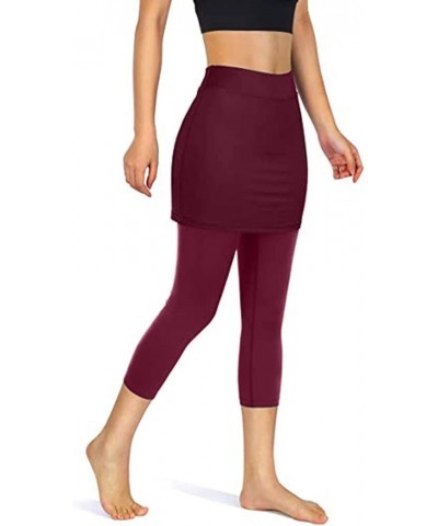 Womens Fitness Clothing Yoga Sports Workout Women's Pants Running Athletic Pants Workout Leggings Thermal Velvet A-wine $7.57...