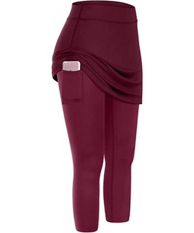 Womens Fitness Clothing Yoga Sports Workout Women's Pants Running Athletic Pants Workout Leggings Thermal Velvet A-wine $7.57...