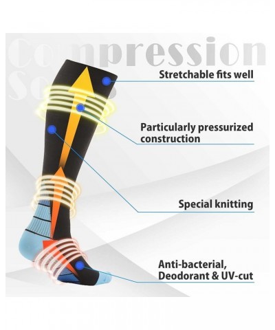 Compression Socks for Women & Men Medical Circulation Support for Legs Calf & Pain Relief - Recovery , Ideal for Leg Cramp Gr...