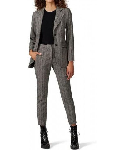 Rent The Runway Pre-Loved Grey Striped Suit Jacket Grey $28.75 Suits