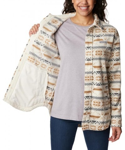 Women's Benton Springs Shirt Jacket White $29.49 Jackets