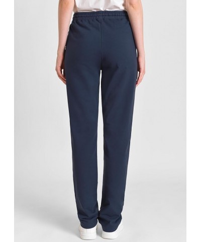 Women's 34" Inseam Tall Cotton Sweatpants with Pockets Navy $14.62 Activewear