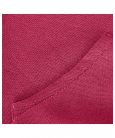 Oversized Hoodies For Women Zip Up Long Sleeve Hooded Sweatshirts Casual Quarter Zip Pullover Tops Fall Y2K Clothes J05-red $...