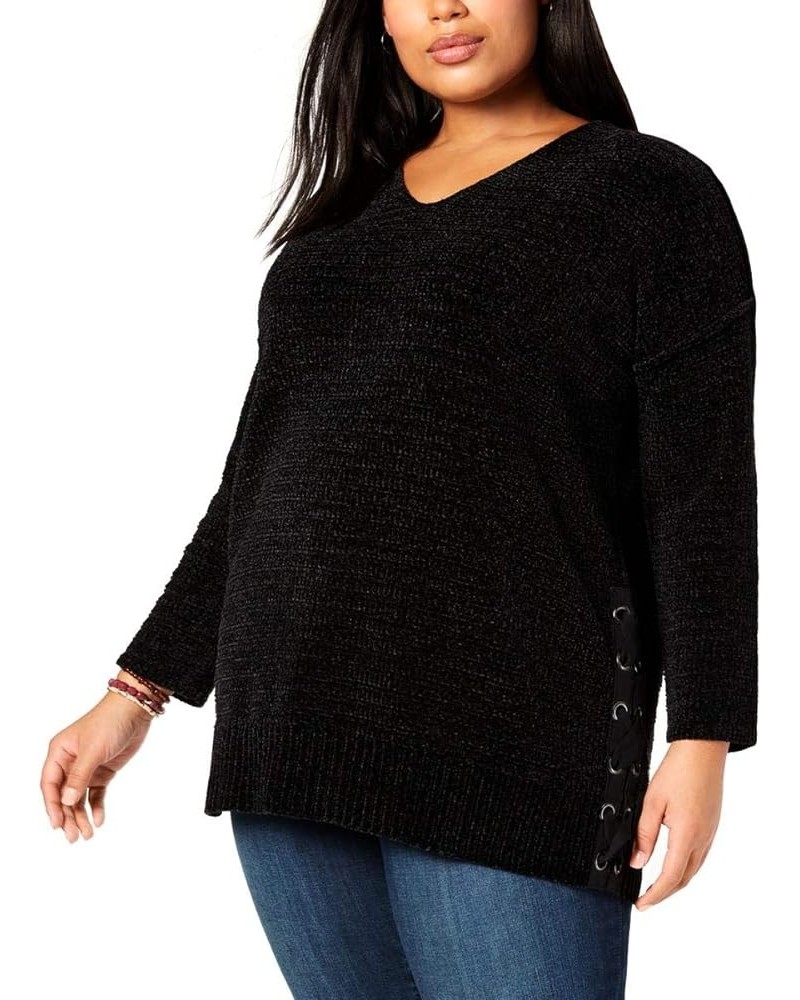 womens Pullover Deep Black $18.58 Sweaters