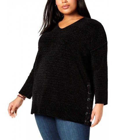 womens Pullover Deep Black $18.58 Sweaters