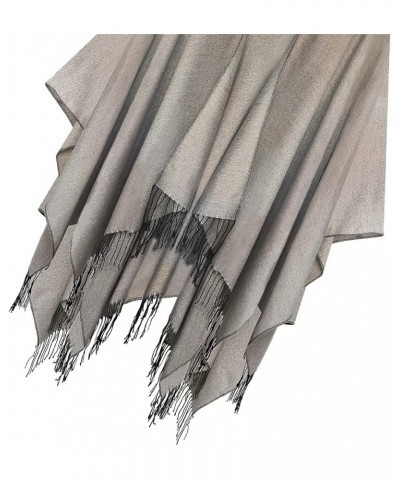 Women's Printed Tassel Open Front Poncho Cape Cardigan Wrap Shawl Series 16-light Grey $19.90 Sweaters