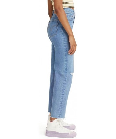 Women's Ribcage Straight Ankle Jeans Fall Trip - Medium Indigo $19.10 Jeans