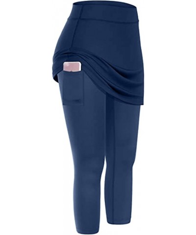 Leggings for Women Fitness Women's Workout Yoga Running Pants Pants Leggings with Pockets for Women Cold Weather 3-navy $10.0...