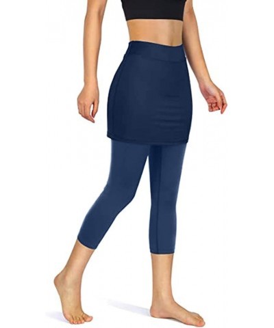 Leggings for Women Fitness Women's Workout Yoga Running Pants Pants Leggings with Pockets for Women Cold Weather 3-navy $10.0...